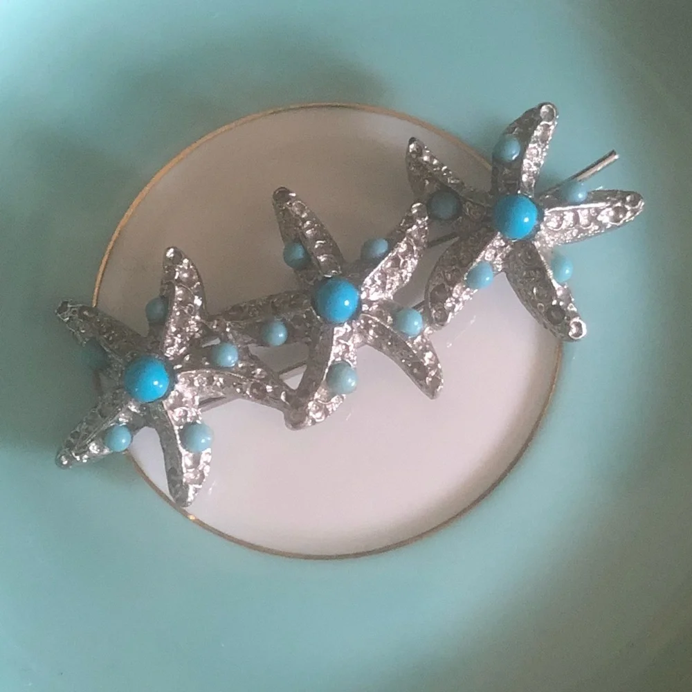 Vintage Starfish Barrette